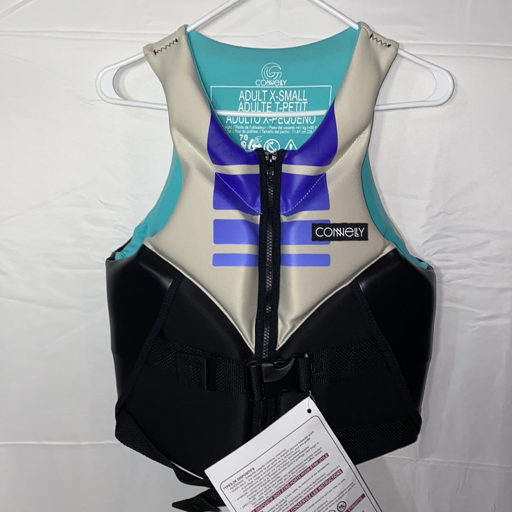 $100 Connelly Womens Aspect NEO Vest Life Jacket Size XS Brand New On Sale!